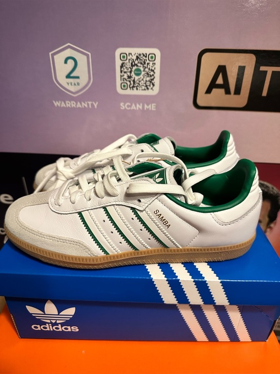 adidas Shoes - SOLD-Adidas Samba Crystal White Green (new)